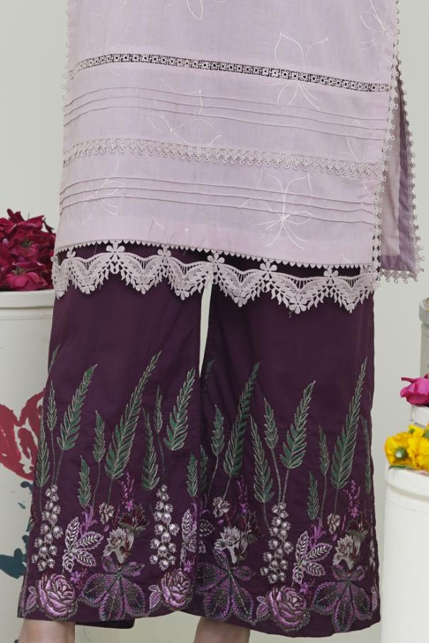 2 Piece Embroidered Lawn Cambric Suit | SS-2200-B