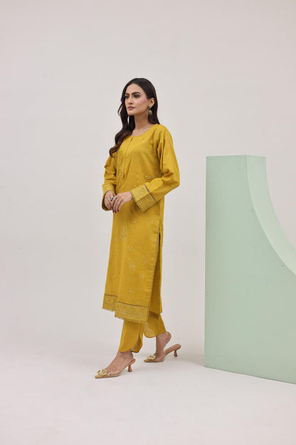 2 Piece Embroidered Lawn Cambric Suit | SS-2216-A