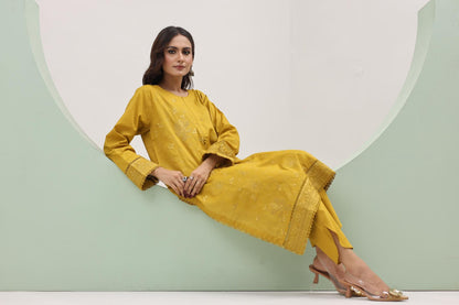 2 Piece Embroidered Lawn Cambric Suit | SS-2216-A